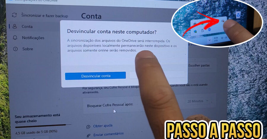 ☁️ COMO DESVINCULAR CONTA DO ONE DRIVE DO COMPUTADOR NO WINDOWS 11 ( NUVEM )