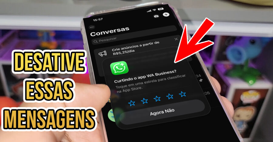 COMO DESATIVAR MENSAGEM QUE APARECE PEDINDO PRA AVALIAR APP NO IPHONE – toque em uma estrela para…