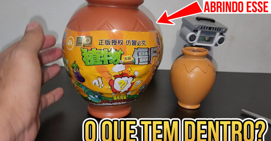 O QUE VEIO DENTRO DO JARRO GIGANTE SURPRESA DO PLANTS VS ZOMBIES ? ( COLECIONÁVEL )
