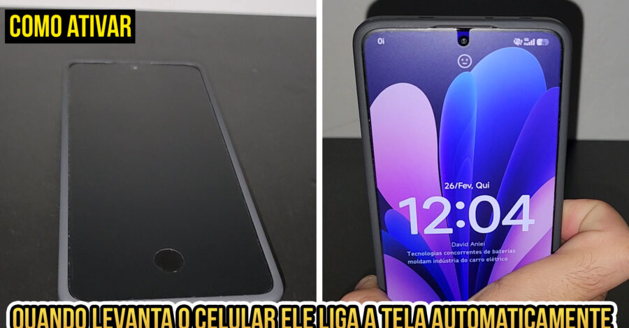 COMO ATIVAR FUNÇÃO DE QUANDO LEVANTAR O CELULAR, A TELA LIGA, ACENDE AUTOMATICAMENTE? ( XIAOMI )