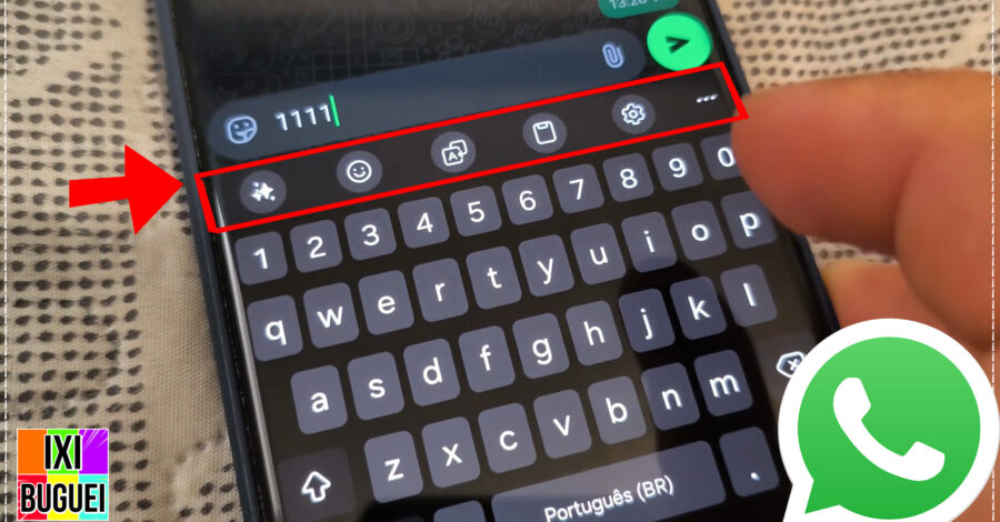 VOCÊ SABIA QUE TEM COMO ALTERAR A BARRA DE TEXTO DO WHATSAPP? ( EMOJIS, COLAR, CONFIGURAÇÕES… )