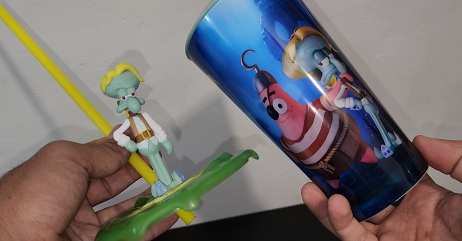 DETALHES DO COPO DO BOB ESPONJA CINÉPOLIS