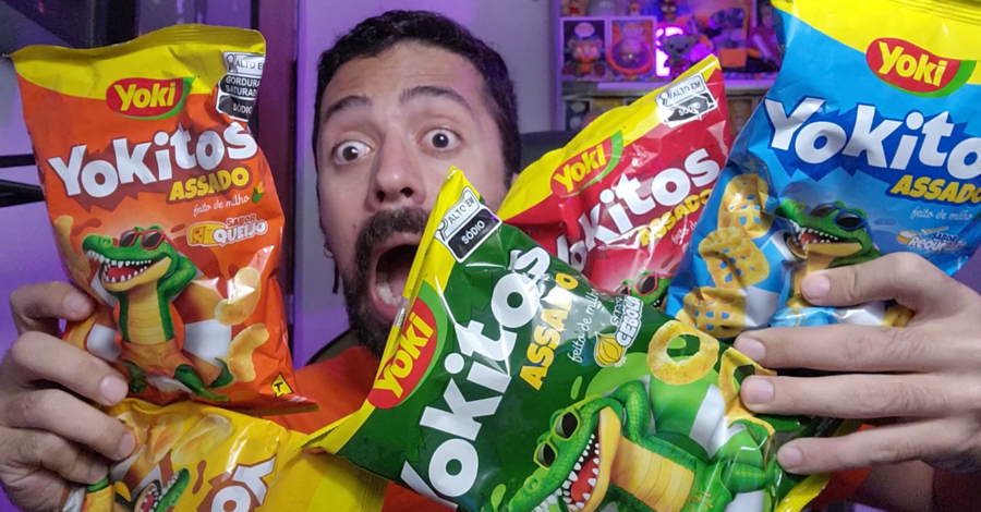 PROVANDO TODOS OS SALGADINHOS YOKITOS