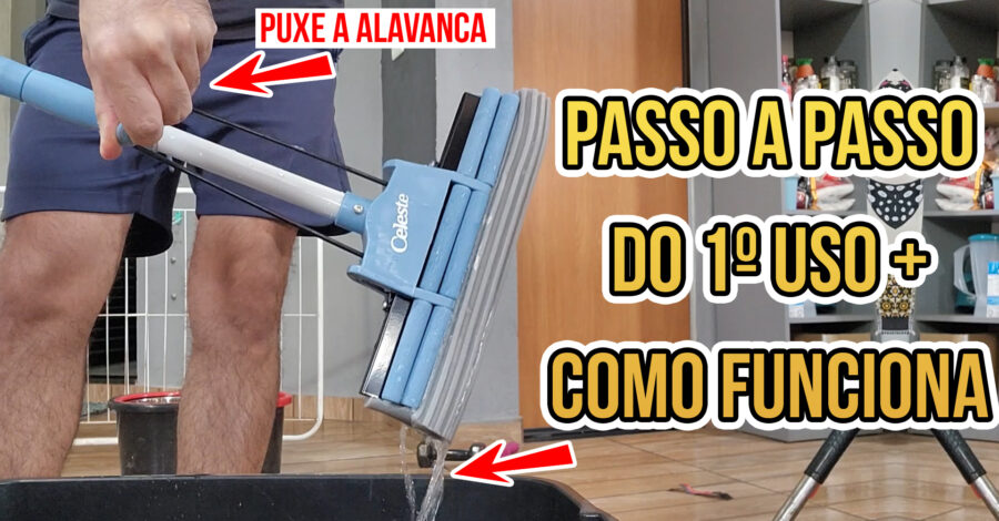 🧹 COMO USAR : RODO COM SISTEMA DE TORÇÃO | COMO FUNCIONA ( Vídeo fácil )