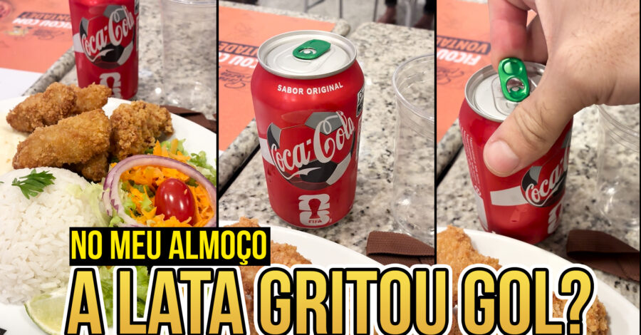 TENTANDO ENCONTRAR A LATA QUE GRITA GOL NO MEU ALMOÇO NO SHOPPING ( promoção coca-cola 2026 )