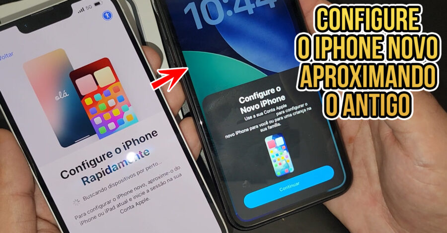 COMO CONFIGURAR IPHONE NOVO APROXIMANDO UM IPHONE ANTIGO ( PASSO A PASSO FÁCIL )