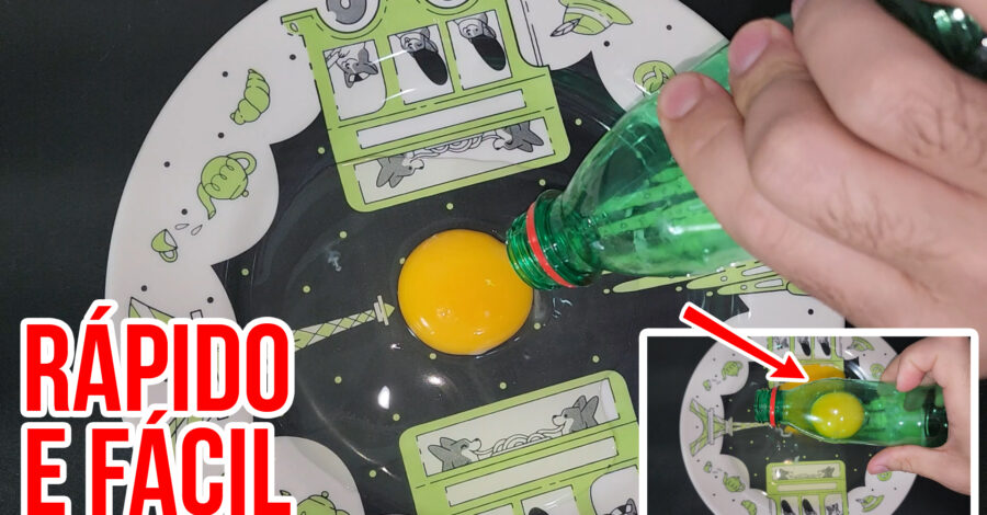 COMO SEPARAR A GEMA DA CLARA DO OVO APENAS COM UMA GARRAFA E EM POUCOS SEGUNDOS