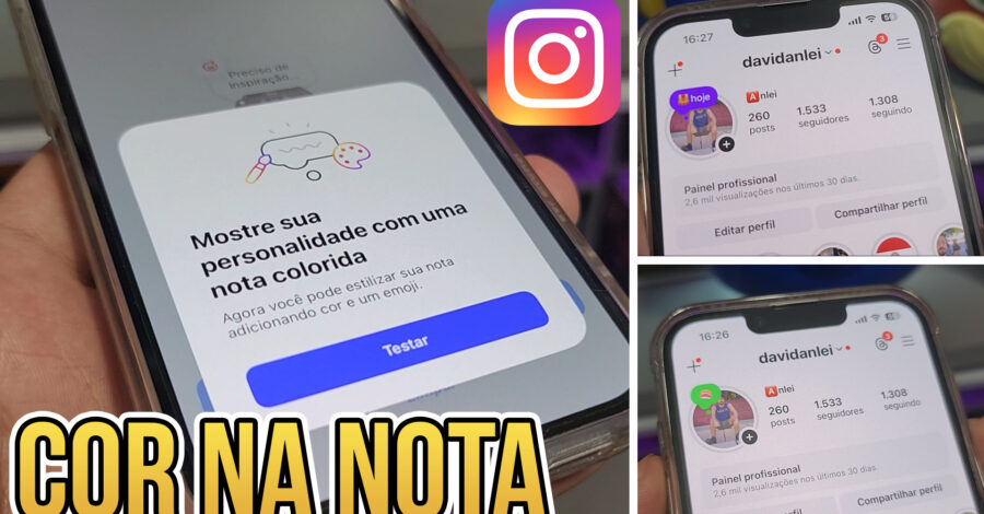 COMO DEIXAR NOTA DO INSTAGRAM COLORIDA ( mostre sua personalidade com uma nota colorida )