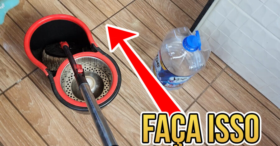 🧹 JEITO CERTO DE ARRASTAR/ CARREGAR BALDE DO MOP – NÃO CARREGUE O PESO DO BALDE COM ÁGUA