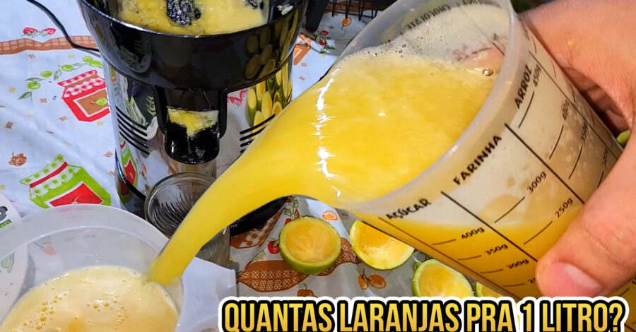 QUANTAS LARANJAS PRA 1 LITRO? TESTE REAL 🍊