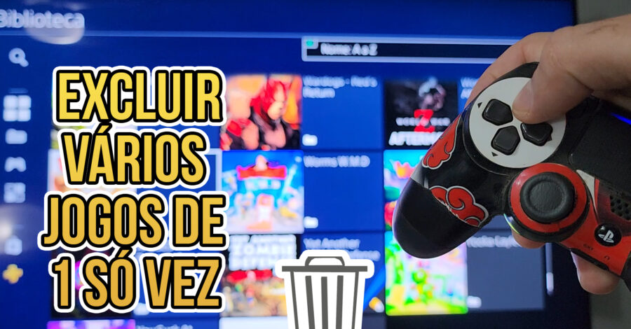 🎮 COMO APAGAR VÁRIOS JOGOS DO PS4 OU PS5 DE UMA SÓ VEZ