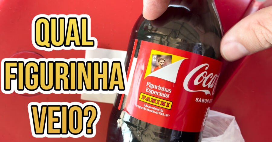 ENCONTREI A COCA COLA COM FIGURINHA PANINI COPA DO MUNDO FIFA 2026