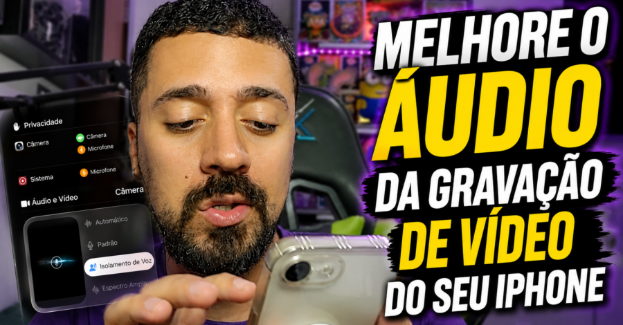 COMO COLOCAR ISOLAMENTO DE VOZ E MELHORAR O ÁUDIO DA CÂMERA DO IPHONE