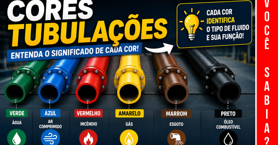 VOCÊ SABIA QUE CADA COR SIGNIFICA ALGO DIFERENTE? CORES DE TUBULAÇÕES