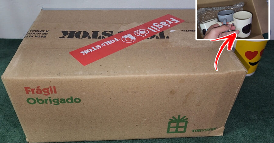 ABRINDO PRIMEIRO PEDIDO ONLINE DA TOK & STOK ( CANECAS )