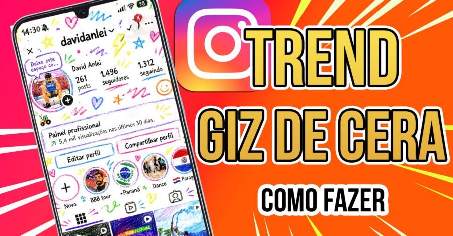 COMO FAZER A TREND DA IMAGEM DE PERFIL DO INSTAGRAM ESTILO GIZ DE CERA PELO CHAT GPT