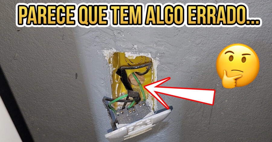 LIGAÇÃO ERRADA? FUI ABRIR A CAIXA DE TOMADA E ACHO QUE ESTAVA COM FIO DE 10A PARA TOMADA DE 20A 🤔