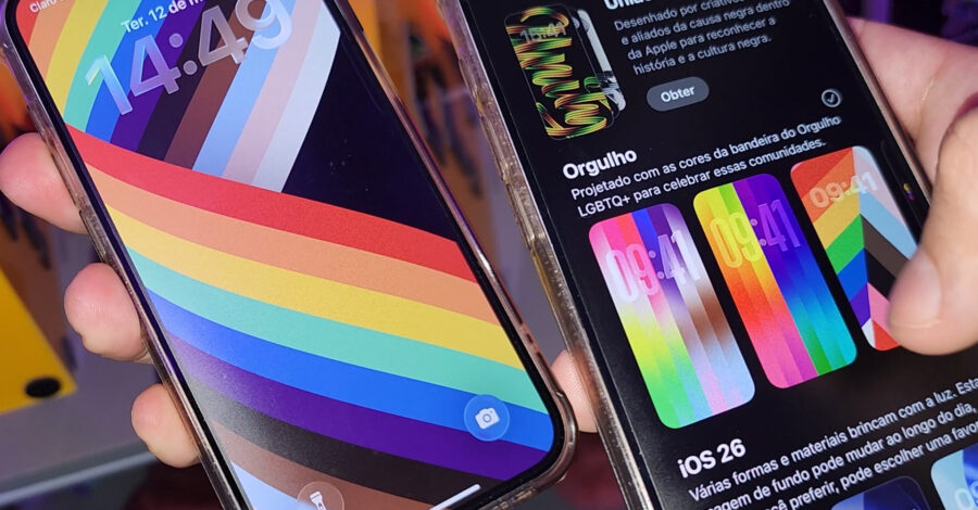 NOVO : COMO COLOCAR PAPEL DE PAREDE ORGULHO DA ATUALIZAÇÃO 26.5 DO IPHONE