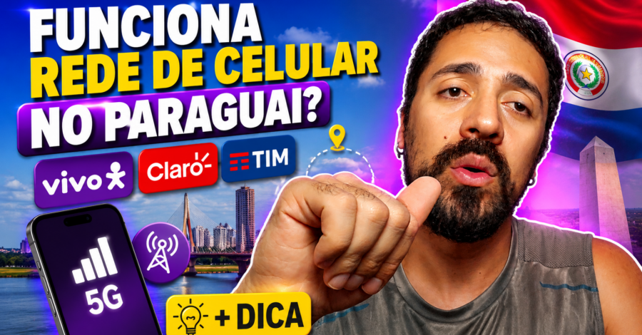 FUNCIONA REDE DE CELULAR VIVO, CLARO E TIM DO BRASIL NO PARAGUAI? ( SEM ROAMING DE DADOS ) + DICA