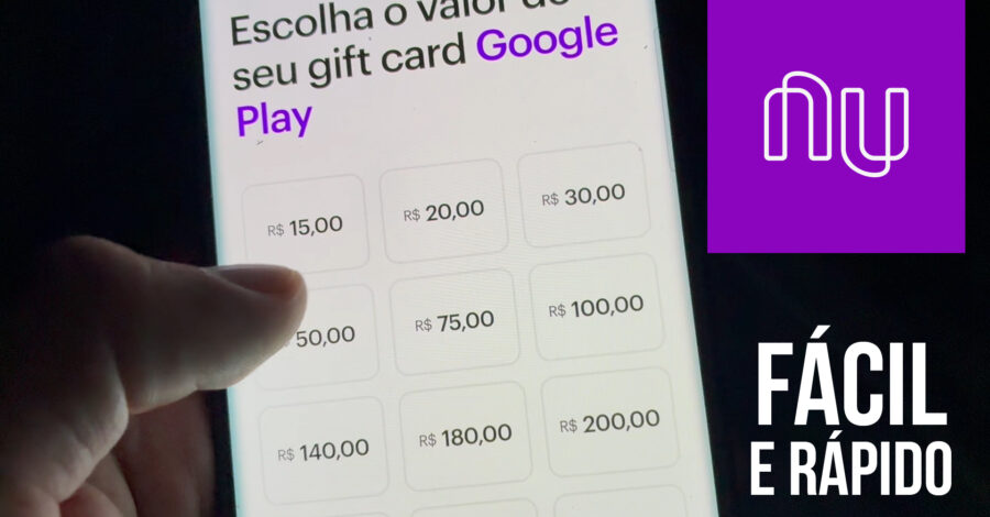COMO COMPRAR GIFT CARD GOOGLE PLAY PELO APP DO NUBANK + COMO RESGATAR