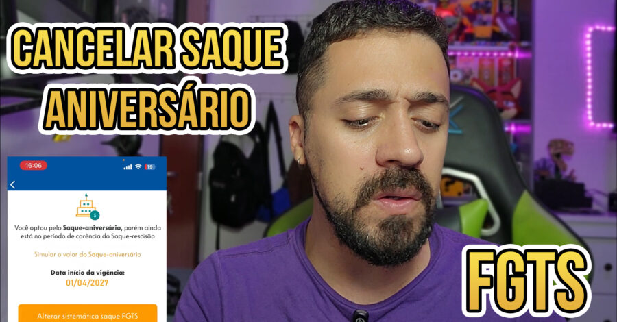 ❌ COMO CANCELAR SAQUE ANIVERSÁRIO FGTS ( passo a passo )