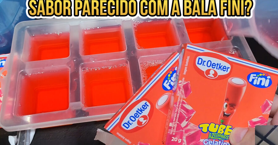 O SABOR DESSA GELATINA TUBES AZEDINHA LEMBRA O SABOR DA BALA FINI REGALIZ?