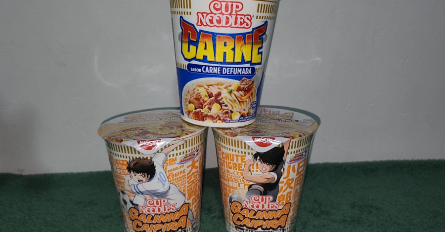 CAPTAIN TSUBASA : NOVOS POTES DE CUP NOODLES PARA COLECIONADOR