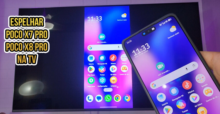 COMO ESPELHAR POCO X7 OU X8 PRO NA TELEVISÃO