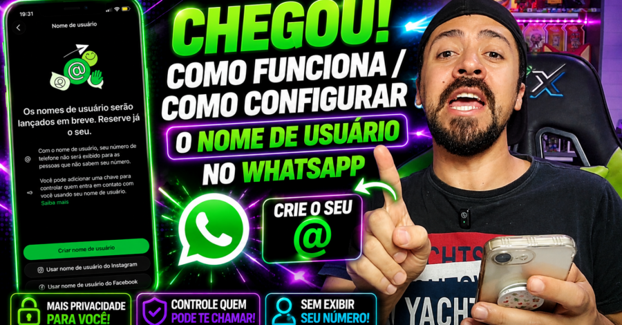 ✅ CHEGOU! COMO FUNCIONA / COMO CONFIGURAR O NOME DE USUÁRIO NO WHATSAPP ( CRIE O SEU @ )
