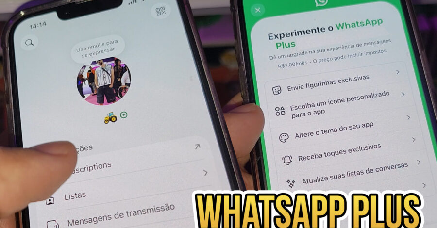 🟢 VEJA ONDE APARECEU PRA MIM A OPÇÃO DE WHATSAPP PLUS