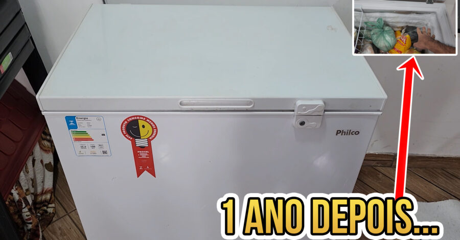 DEPOIS DE 1 ANO… AINDA FUNCIONA? Freezer Horizontal Philco 199L PFH205B
