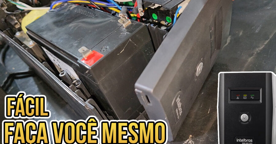 COMO ABRIR E TROCAR BATERIA NOBREAK INTELBRAS XNB 600 – PASSO A PASSO COMPLETO