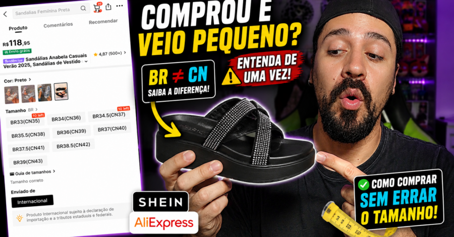 O QUE É CN E BR? CALÇADO DA SHEIN FICOU APERTADO? DEVE SER POR ISSO!