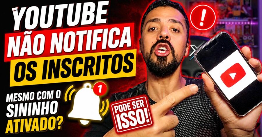 YOUTUBE NÃO NOTIFICA OS INSCRITOS – MESMO COM O SININHO ATIVADO? PODE SER ISSO
