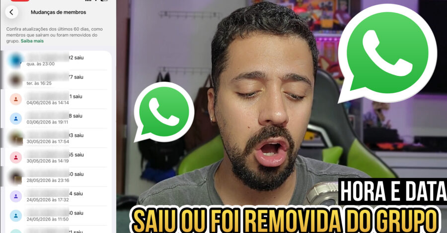 COMO VER DIA E HORA QUE UMA PESSOA SAIU OU FOI REMOVIDA DO GRUPO DO WHATSAPP