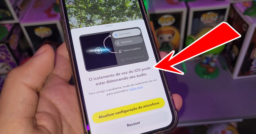 FUI USAR O ISOLAMENTO DE VOZ DO IPHONE E DEU RUIM
