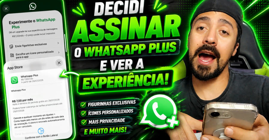 DECIDI ASSINAR O WHATSAPP PLUS E VER A EXPERIÊNCIA