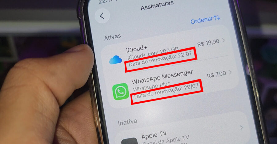 COMO SABER A DATA DE RENOVAÇÃO DE ASSINATURAS ATIVAS NO IPHONE