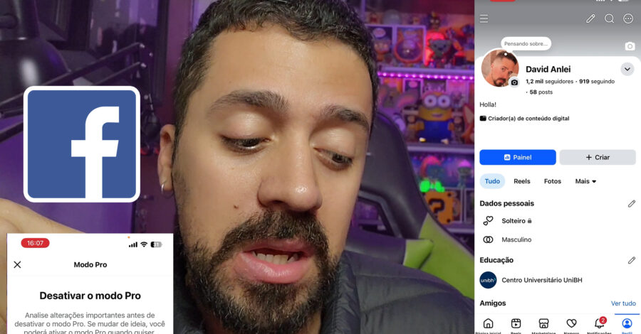 COMO DESATIVAR O MODO PROFISSIONAL DO FACEBOOK : ATUALIZADO