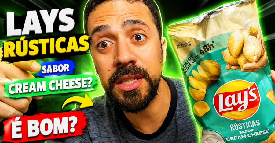 LAYS RÚSTICAS SABOR CREAM CHEESE? É BOM?