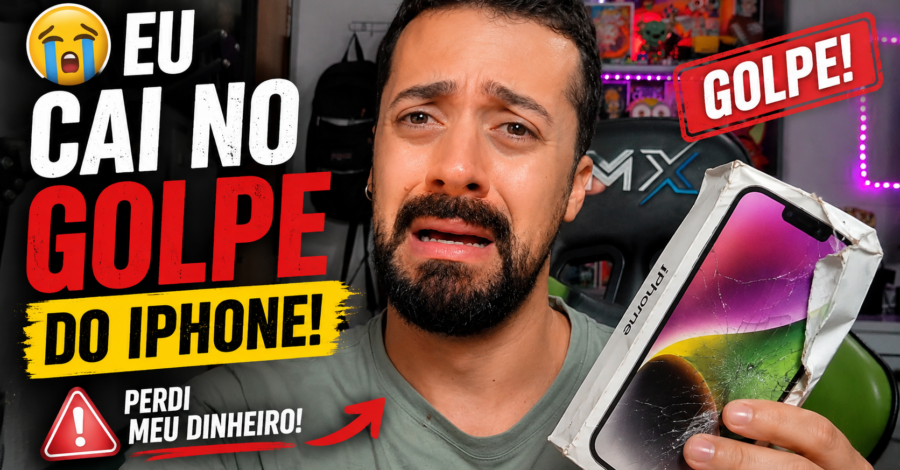 😭 EU CAI NO GOLPE DO IPHONE