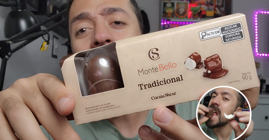 MARSHMALLOW MONTE BELLO TRADICIONAL É BOM? COMO É DENTRO? CACAU SHOW