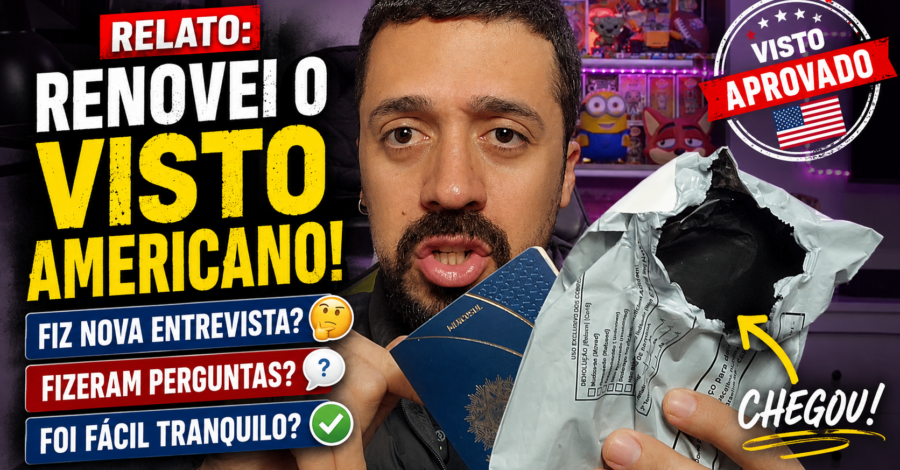 RELATO: RENOVEI O VISTO AMERICANO. FIZ NOVA ENTREVISTA? FIZERAM PERGUNTAS? FOI FÁCIL TRANQUILO?