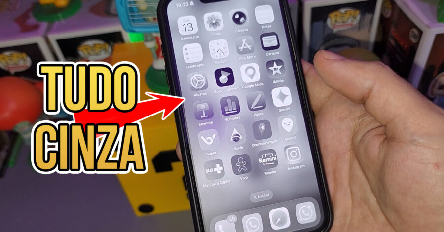 IPHONE COM A TELA TODA CINZA : SOLUÇÃO ( O QUE PODE SER )