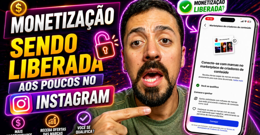 MONETIZAÇÃO SENDO LIBERADA AOS POUCOS NO INSTAGRAM