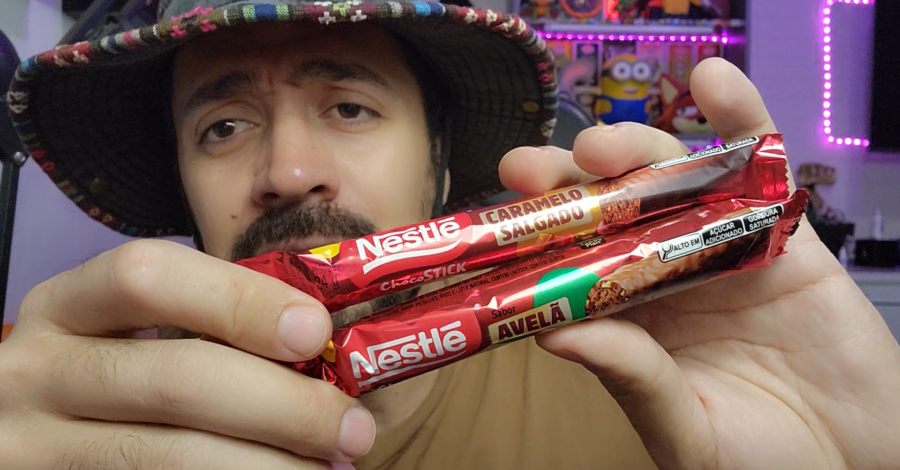 CHOCO STICK CARAMELO SALGADO E AVELÃ… SÃO BONS? NESTLE