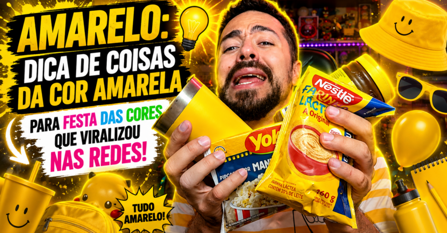 🟡 AMARELO: DICA DE COISAS DA COR AMARELA PARA FESTA DAS CORES QUE VIRALIZOU NAS REDES