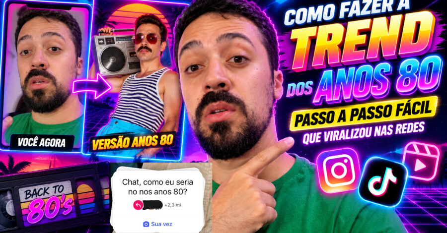 🔥 COMO FAZER A TREND DOS ANOS 80 PASSO A PASSO FÁCIL QUE VIRALIZOU NAS REDES