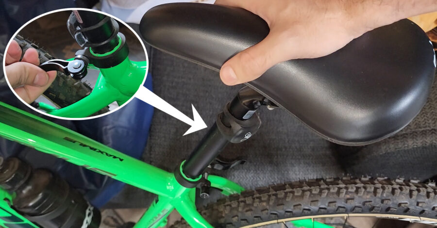 COMO REGULAR ( LEVANTAR OU ABAIXAR ) O BANCO DA BICICLETA DEEPER