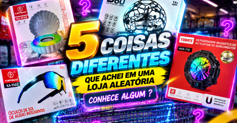 5 COISAS DIFERENTES QUE ACHEI EM UMA LOJA ALEATÓRIA